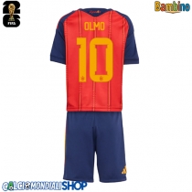 Maglie da calcio Spagna Dani Olmo #10 Prima Maglia Bambino Mondiali 2026  Manica Corta + Pantaloni corti)